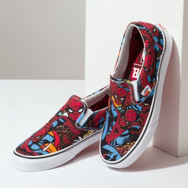 vans marvel spiderman shoes